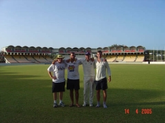 Gavin Rogers, Neil Russell, Marty Dalzell & David Kennedy @ Beajour Stadium in St Lucia