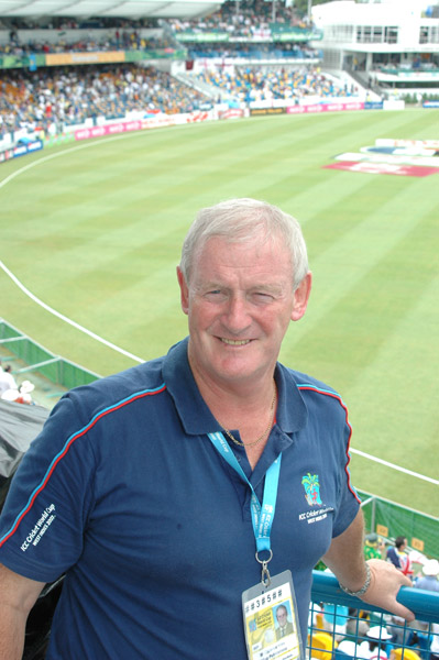 Ulster Cricketer Editor Clarence Hiles at the World Cup Final
