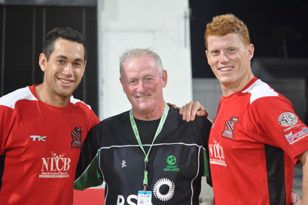 Ross Taylor, Clarence Hiles and Kevin O'Brien