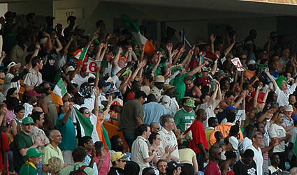 Irish fans turned out in force at the World Cup in 2007