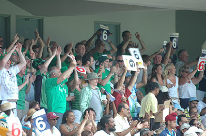 The Blarney Army in full voice in Barbados in 2007, but will they be at the next ICC World Cup?