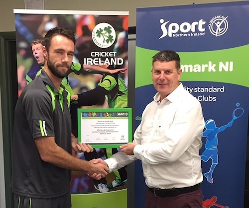 Instonians Cricket Club Gain Clubmark NI Accreditation